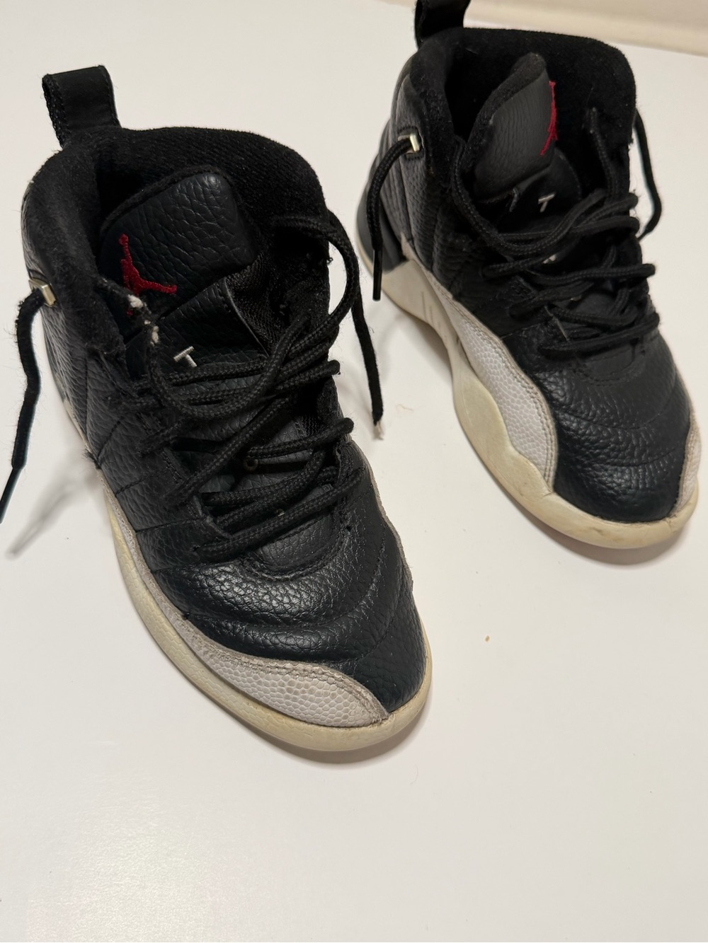 Jordan Kids' Black and White Retro Basketball Sneakers